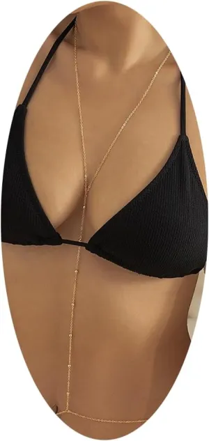 Sexy Body Chain Bra Bikini Waist Belly Body Chains Beach Body Necklace Jewelry for Women