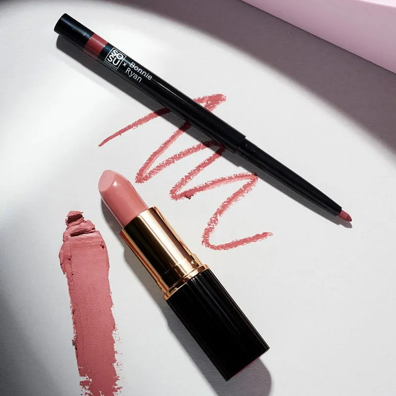 SOSU Cosmetics x Bonnie Ryan Lip Kit #3 Mauve Pink Discontinued