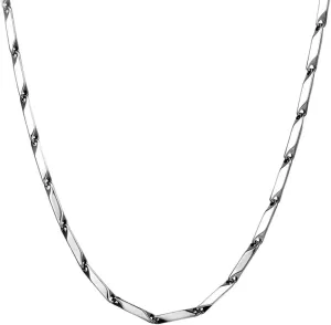 Stainless Steel Chain Necklace for Men Women Silver Rhombic Wheat Link 3mm Chains Fashion Jewelry Gift