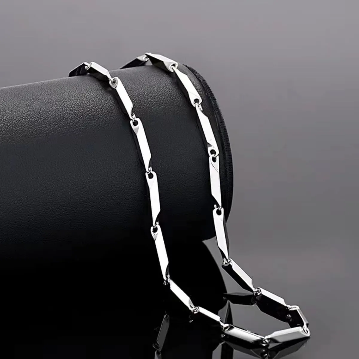 Stainless Steel Chain Necklace for Men Women Silver Rhombic Wheat Link 3mm Chains Fashion Jewelry Gift