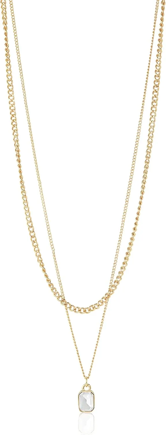 Steve Madden Stone Layered Necklace
