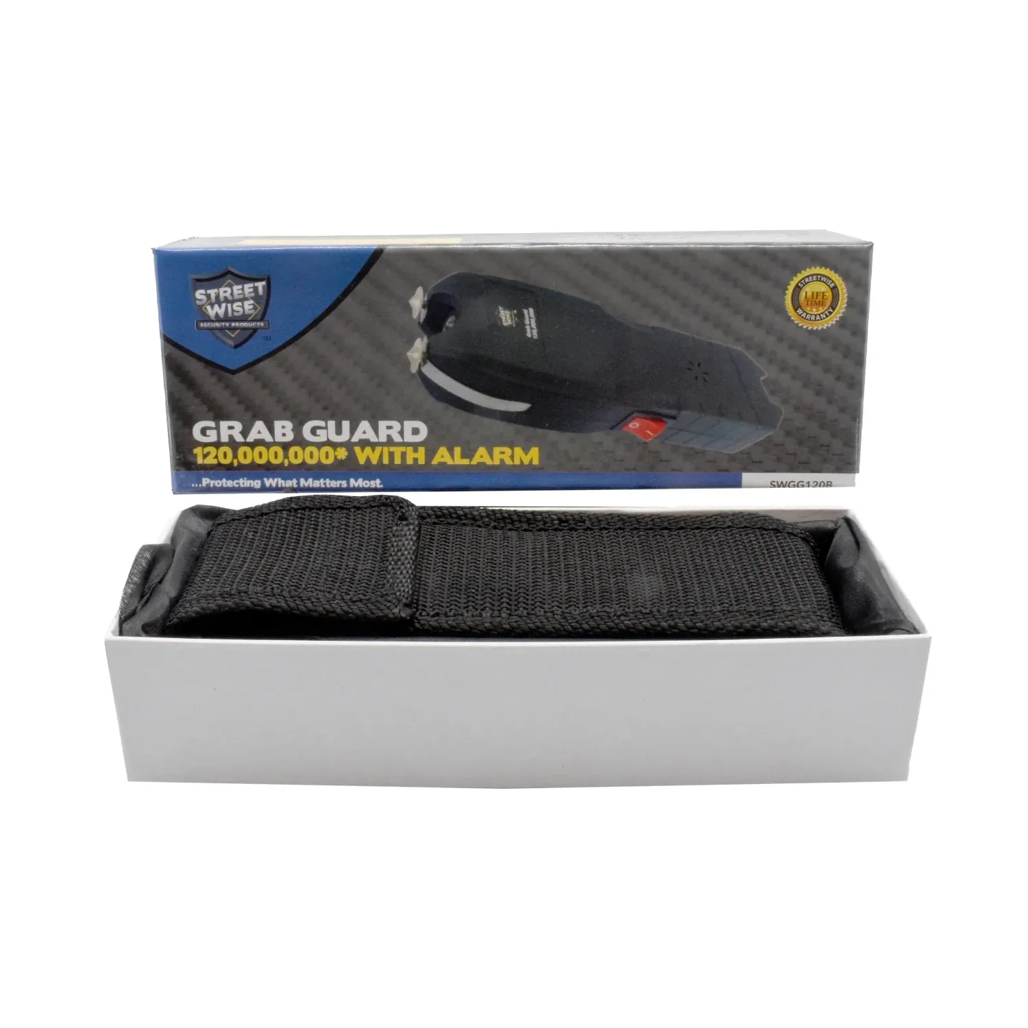 Street Wise Grab Guard With Alarm Stun Gun