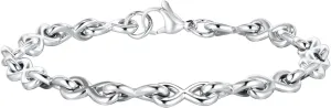 Stylish Infinity Knot Link Bracelets for Men, Stainless Steel Waterproof Wrist Chain Bangle Mens Classic Jewelry Gifts for Dad Husband Son Boyfriend on Christmas/Valentine's Day/Birthday