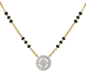 Tarinika Sterling Silver Forever Mangalsutra Chain Necklace with Charm Design(Gold-Plated) - Silver Chain Necklace for Women | Perfect for Casual occasions | Indian jewelry sets for women | 1 Year