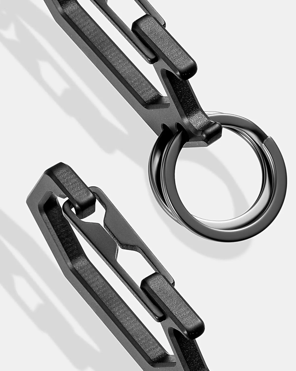 TISUR Titanium Carabiner Keychain Clip, Heavy Duty Key Ring Holder,Bottle Opener Car Key Chains for Men Women