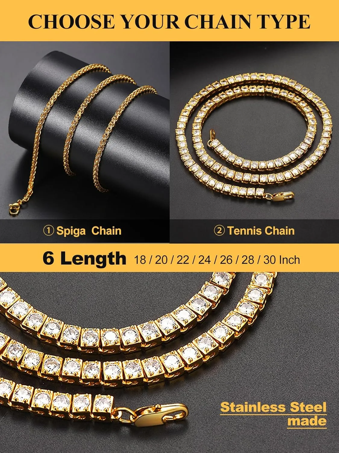 U7 Initial Number Necklace for Men Women, 18K Gold Plated Bling CZ Iced Out Hip Hop Jersey Number Pendant A-Z 26 Letter Necklace, Number 0-9 Pendants with Chain