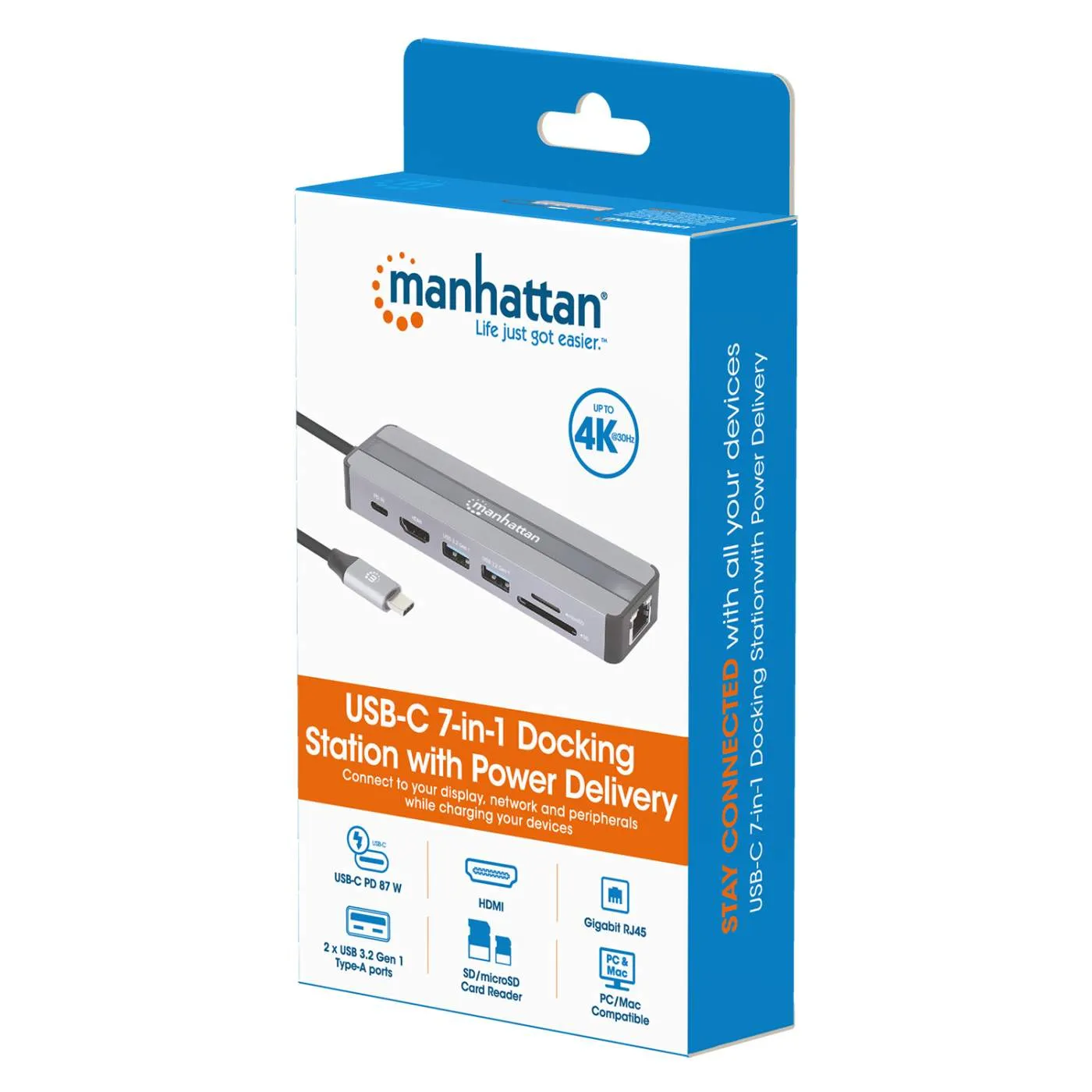 USB-C 7-in-1 Docking Station with Power Delivery