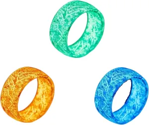 Venus Orb Ring for Women,Glow In The Dark Luminous Resin Acrylic Rings For Teen Girls Men,Aesthetic Cool Trendy Dainty Jewelry