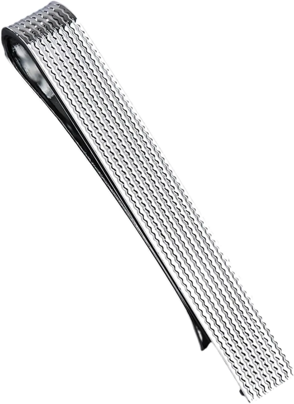 Versatile Gentleman Tie Clip Business Uniforms/Wedding/Business Accessories Versatile Silver Necktie Pinch Clip