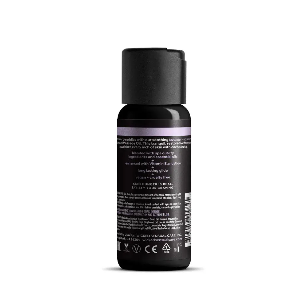 Wicked Sensual Massage Oil - Lavender   Rosemary - Lavender and Rosemary Scented Massage Oil - 120 ml Tube