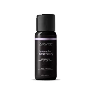 Wicked Sensual Massage Oil - Lavender   Rosemary - Lavender and Rosemary Scented Massage Oil - 120 ml Tube