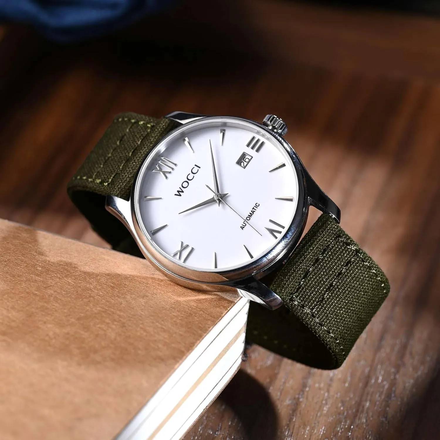 WOCCI Watch Bands, Sailcloth Canvas Fabric, Quick Release, Compatible Watch Lug Width 18mm 19mm 20mm 22mm 24mm