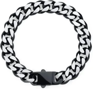 YAMI Bracelets for Men, Cuban Link Chain Diamond-Cut Bracelet, Titanium Steel Mens Jewelry Cool Stuff, Gifts For Boyfriend/Husband/Father On Anniversary/Birthday 7.5/8/8.5/9 Inches, Gold/Blue/Black B0C1B4WZJB