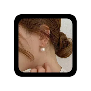YienDoo Vintage Pearl Drop Earrings Exquisite White Pearl Sphere Dangle Earrings Bridal Pearl Ball Earrings Jewelry Gift for Women